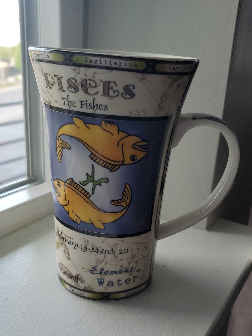 Dunoon Glencoe Pisces Ceramic Mug: